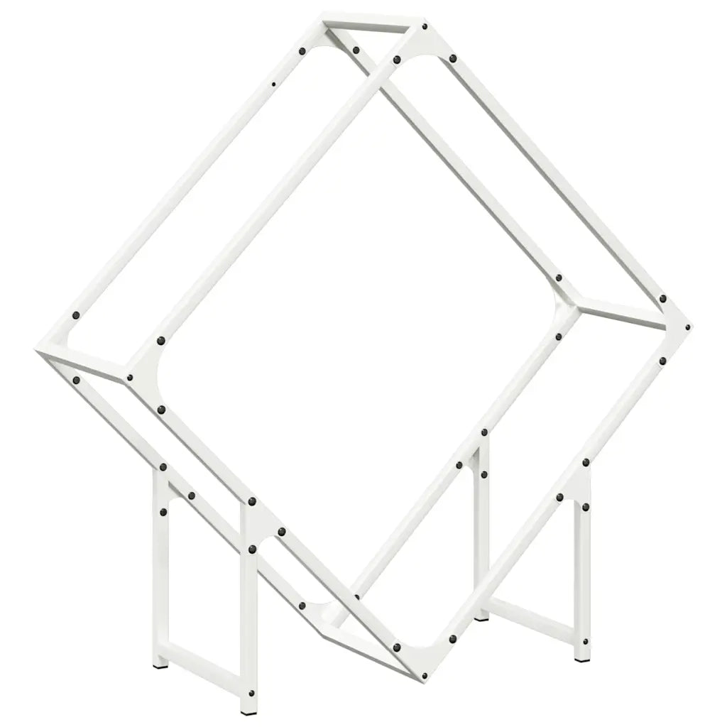 Rastrelliera per Legna da Ardere Bianca 80x25x80 cm CFW5997521