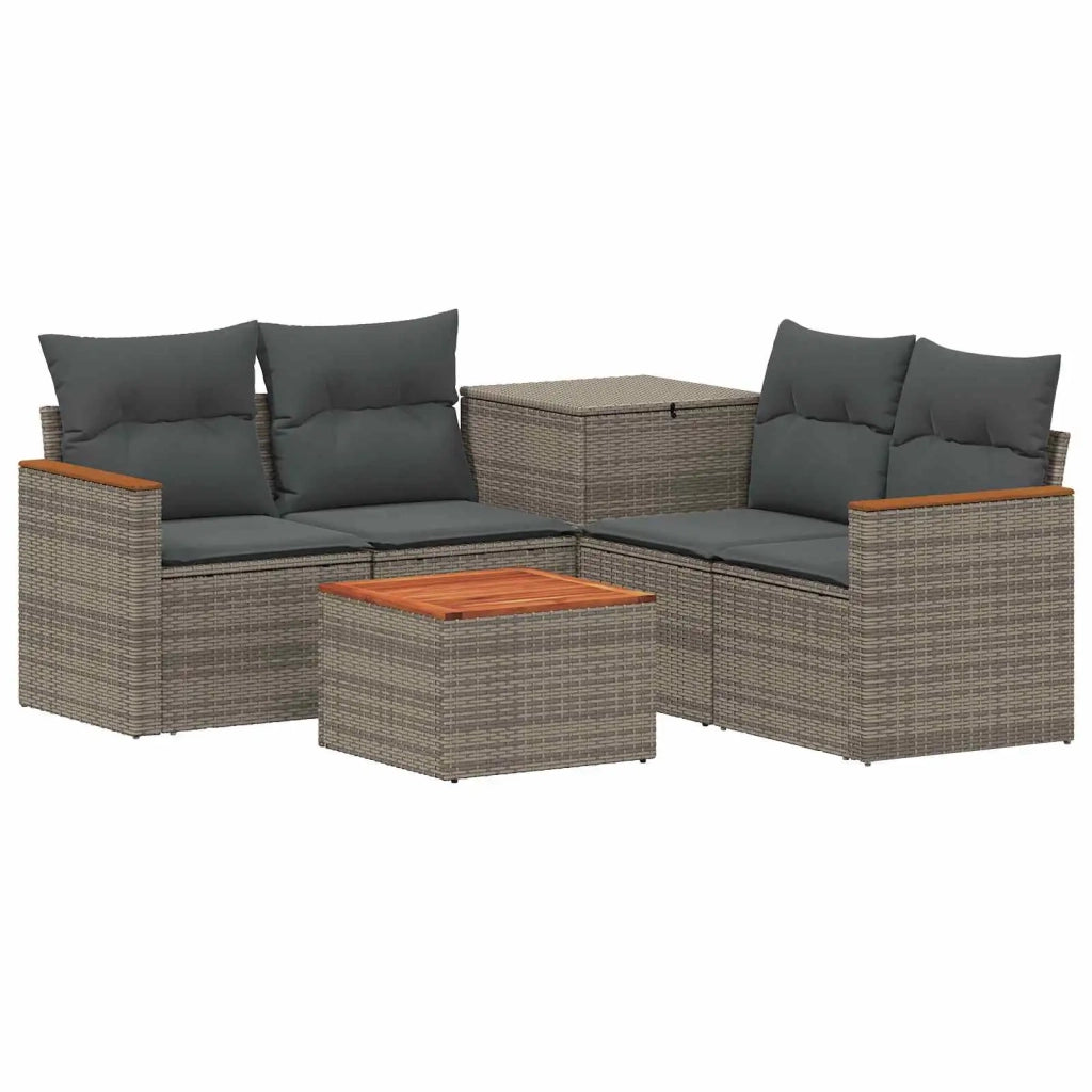 Set di divani 6 pz Grigio e Grigio Scuro 3447622