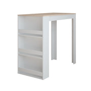 Vicco Tavolo da bar Bianco/Sonoma 57 x 117 cm