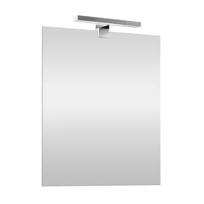 Specchio bagno 70x90 cm reversibile con luce LED fredda