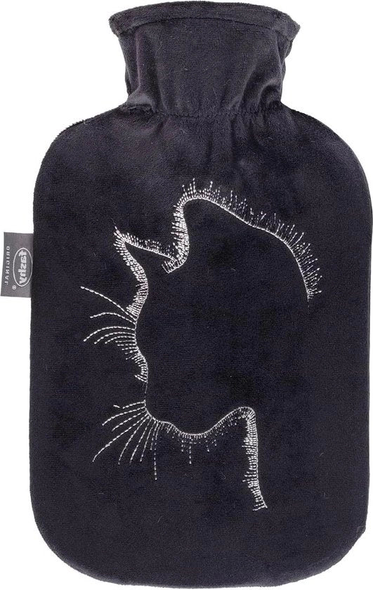 Termos da 20 litri con rivestimento di pelliccia - bordatura per gatti nero