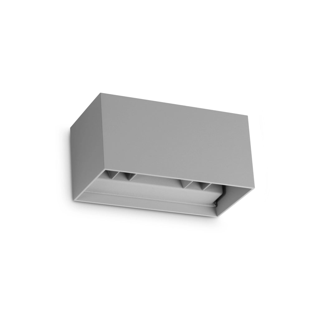 Applique Per Esterno Atom 4 Luci Led Grigia