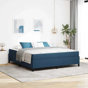 vidaXL Letto a molle Blu e Nero 180 x 200 cm