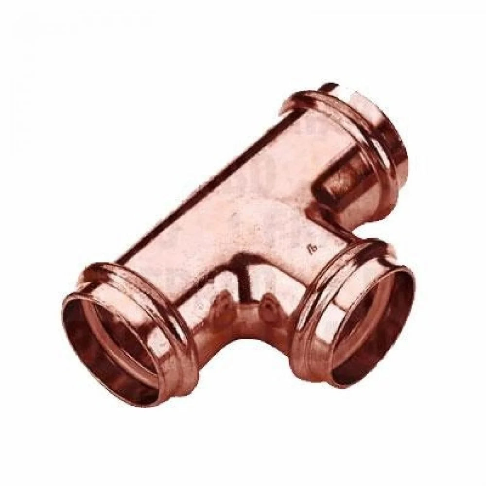 Viega tee uguale in rame a pressare d. 28 b07wh7mpqs