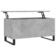 Tavolino salotto | Tavolino da caff¨¨ | Tavolino da Soggiorno Grigio Cemento 90x44,5x45 cm Legno Multistrato