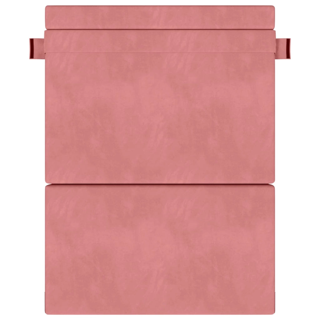 Divano Letto Pieghevole Rosa 152 x 86,5 x 60 cm Tessuto 900129