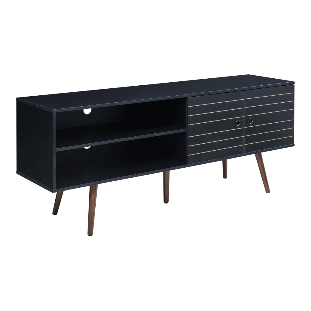 Mobile porta TV mensola porta TV per soggiorno 160 x 40 x 66 cm nero 03_0010105