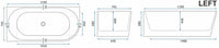Vasca Bagno Sydney Bellanto Sinistra 160cm