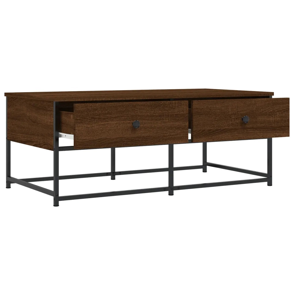 Tavolino salotto | Tavolino da caff¨¨ | Tavolino da Soggiorno Rovere Marrone 100x51x40 cm Legno Multistrato