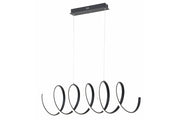 Lampada a sospensione Ribbon LED 40W 4000K nera Reality