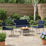 Set da giardino Grigio polyrattan 42025113