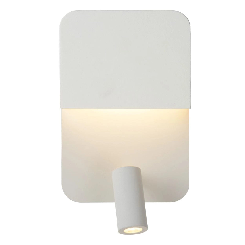 Lucide BOXER applique bianca LED 5W 3000K 2luci lettura