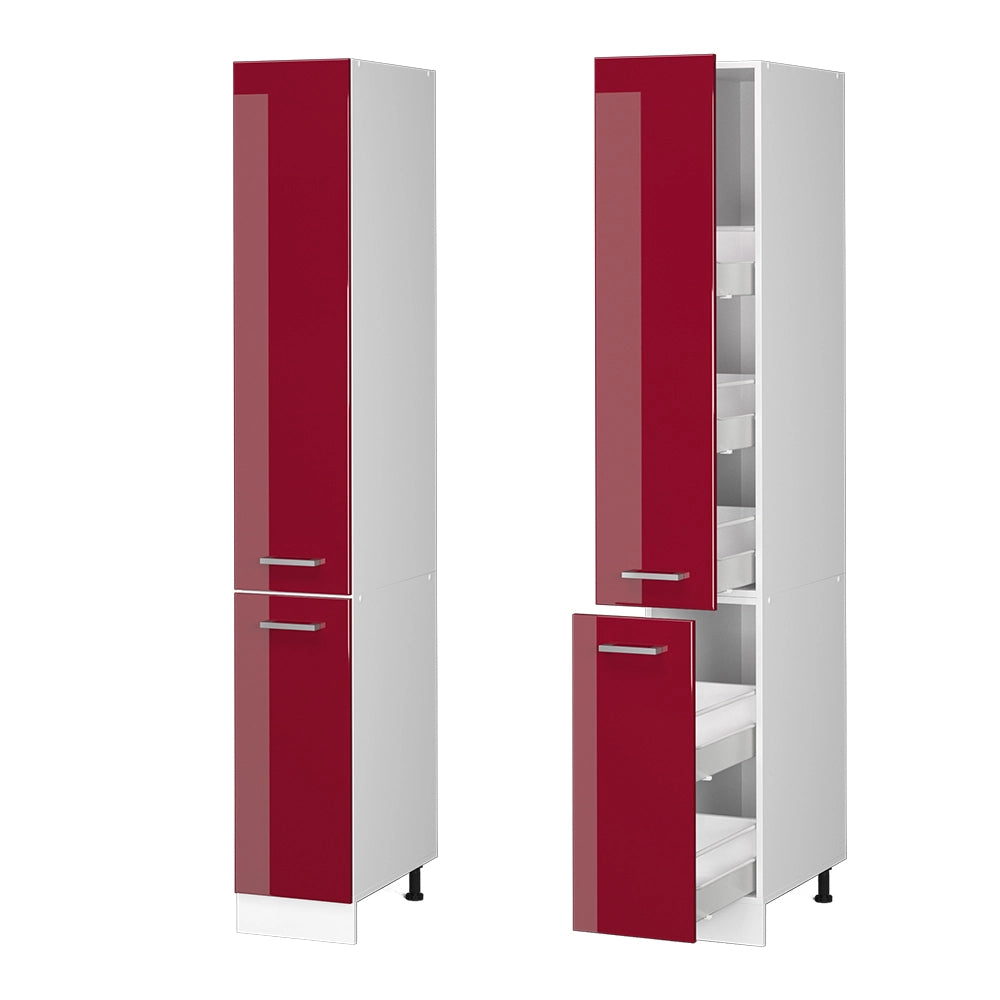 Vicco Armadio da farmacia Rosso lucido 30 cm