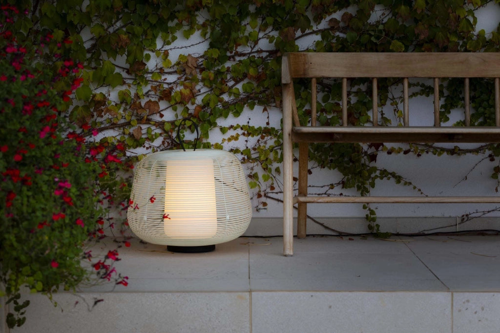 NARA, Lampada Portatile, Faro Barcelona Colore: Beige