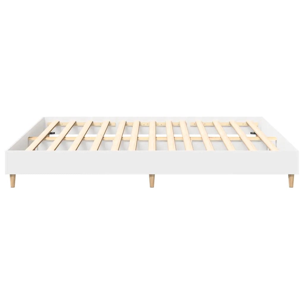 Giroletto senza Materasso Bianco 200x200 cm Legno Multistrato 3328699