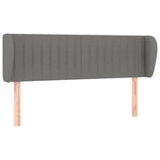 Testiera | Testata ad Orecchio Grigio Scuro 147x23x78/88 cm in Tessuto