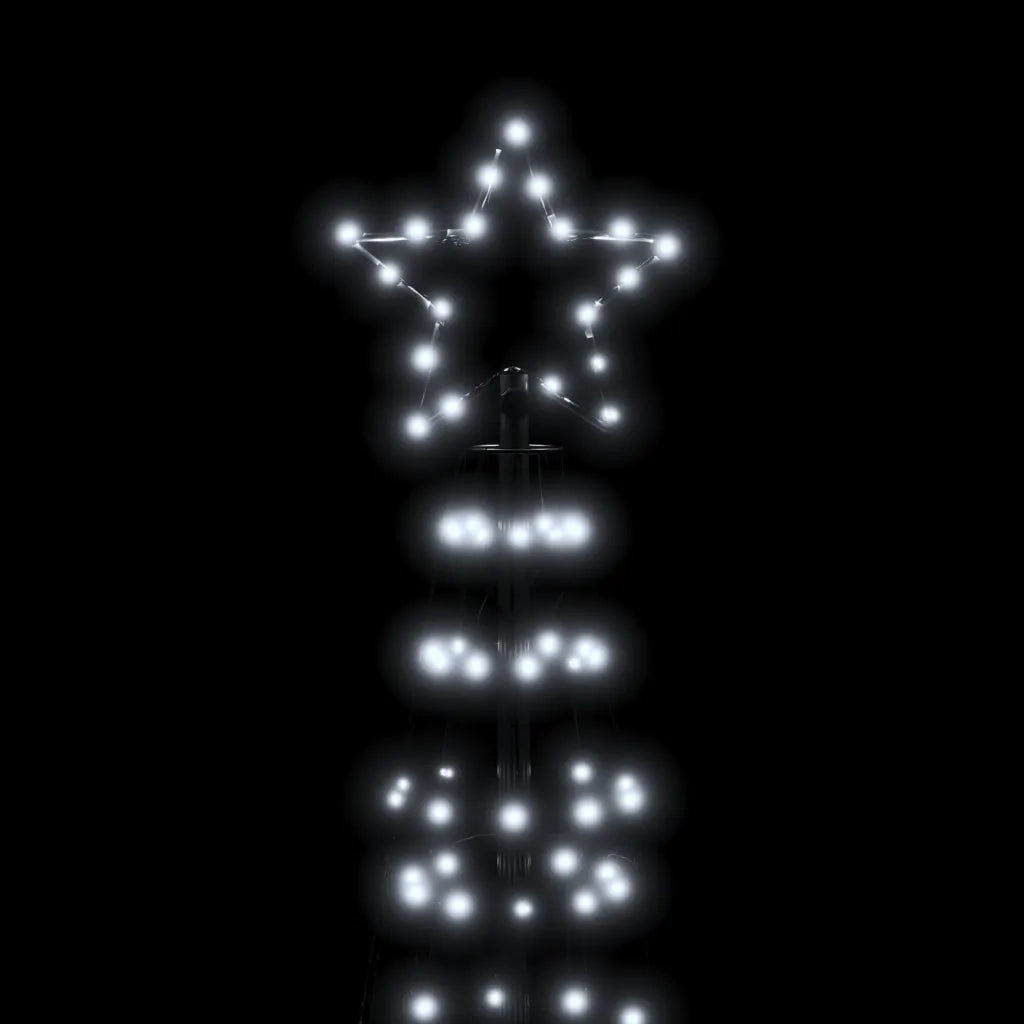 vidaXL Albero di Natale a LED con Punte 570 LED Bianco Freddo 300 cm