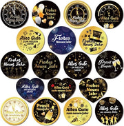 Etichette decorative per calendario - 72 pezzi - Adesivi - Versatili - Decorazioni per l'anno nuovo - Regali - Accessori per la casa - Etichette personalizzabili