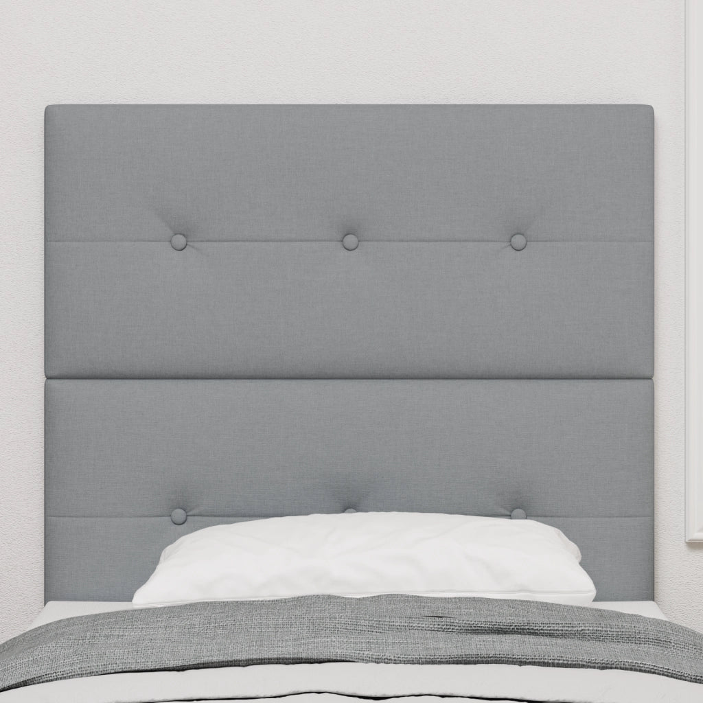 vitaXL Illuminazione per testiera Grigio 80 cm Tessuto