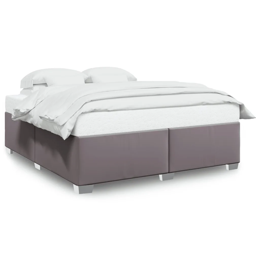 vidaXL Giroletto Grigio 180x200 cm in Similpelle