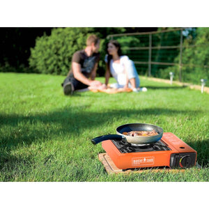 Fornello da Campeggio Portatile a Gas 34x26x8 cm Rosso