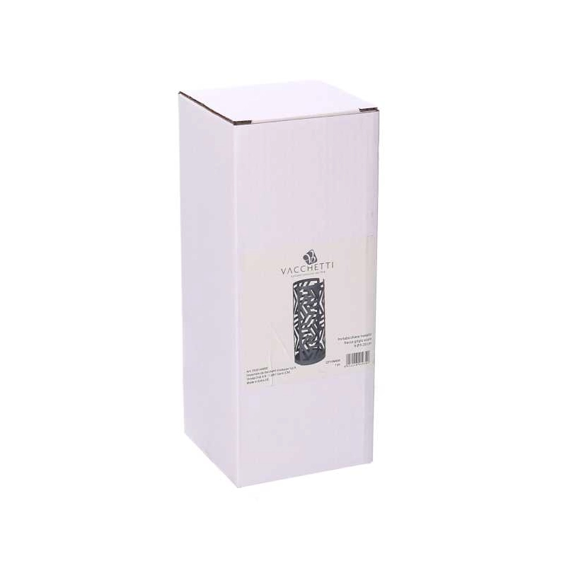 Portabicchiere metallo frecce grigio tondo cm ø8h20