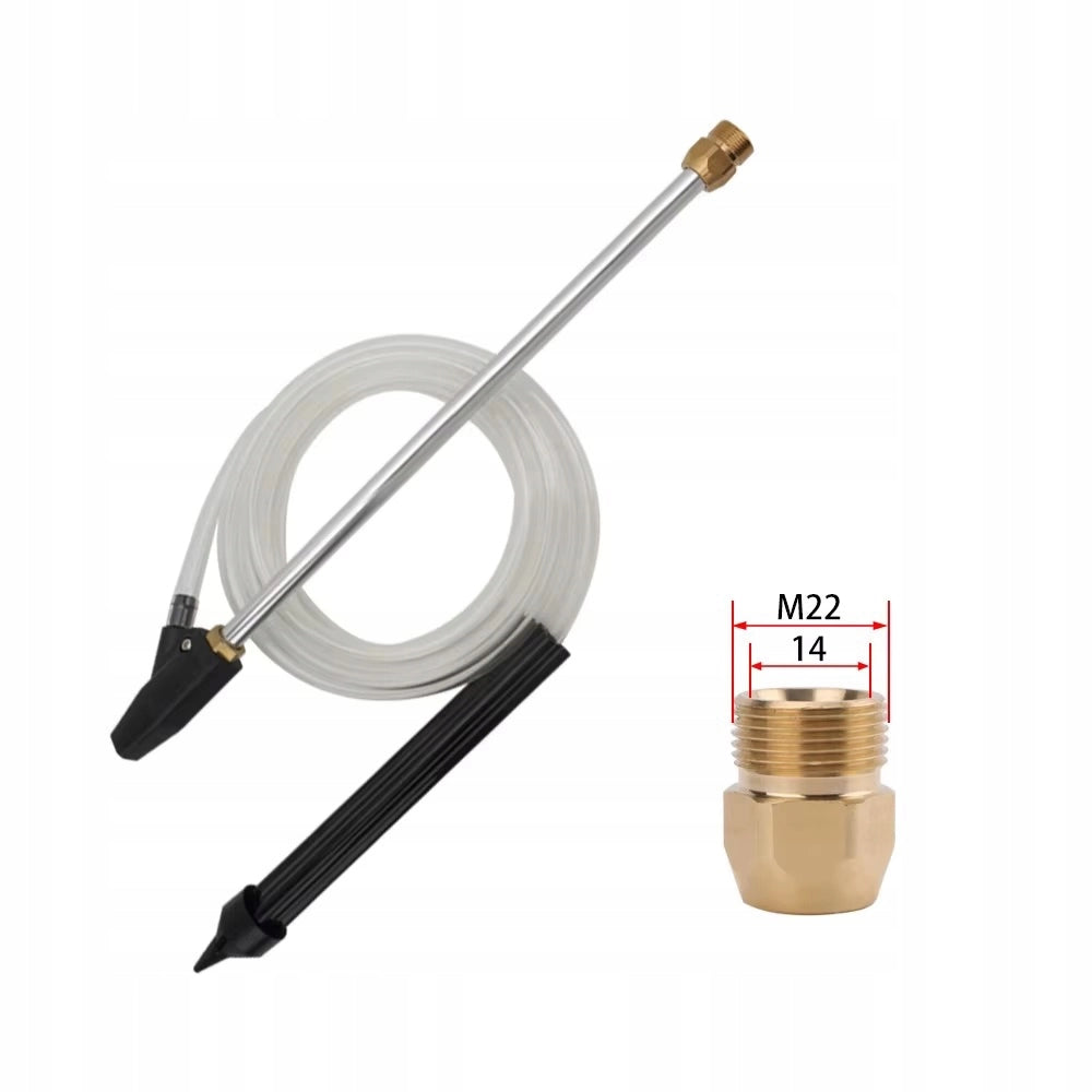 Set di Idrosabbiatura con Ugello Ceramico e Tubo 3m – Compatibile con Idropulitrici Kranzle M22 | Pressione Max 180bar