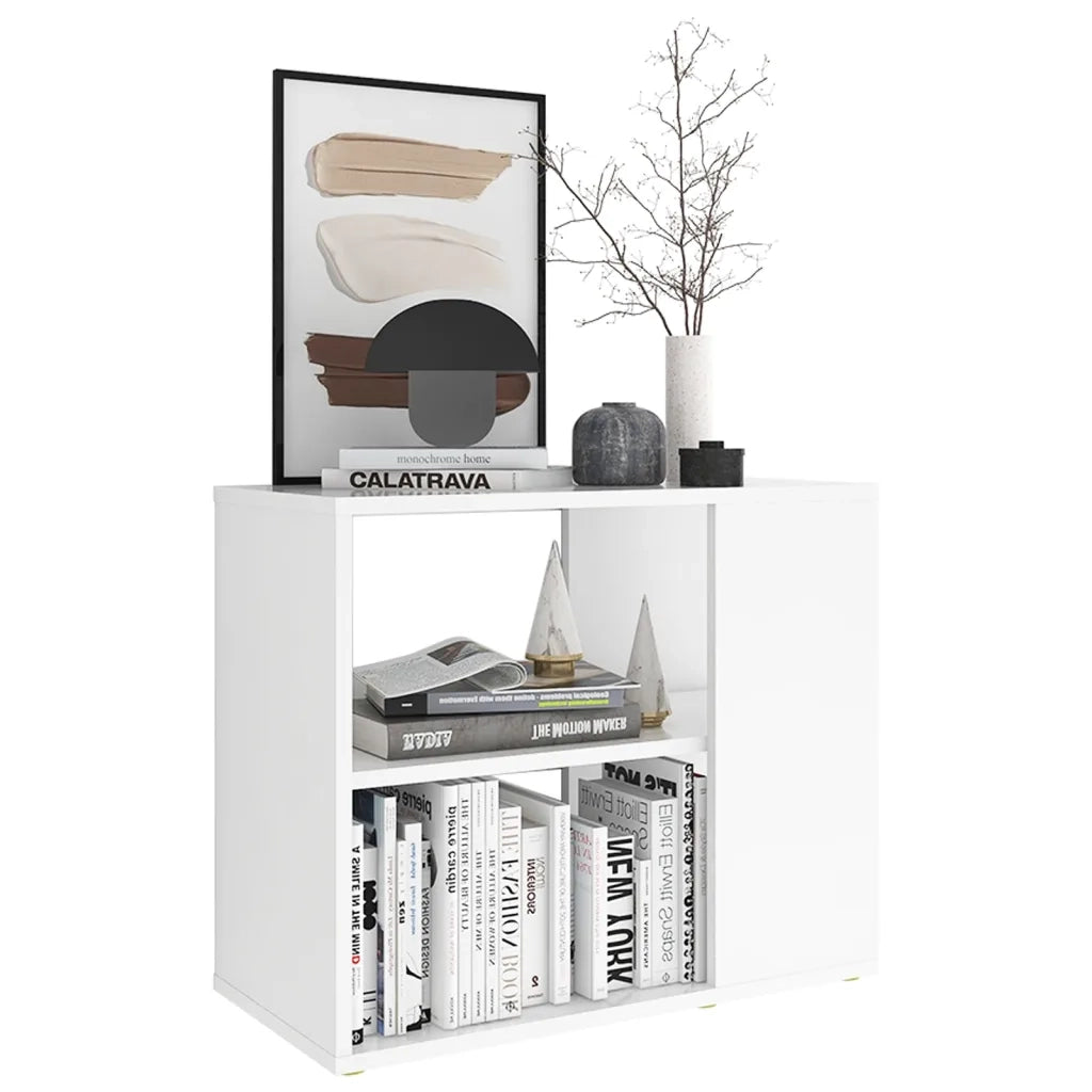 Credenza | Madia | Buffet da pranzo | Armadio da pranzo Bianca 60x30x50 cm in Legno Multistrato