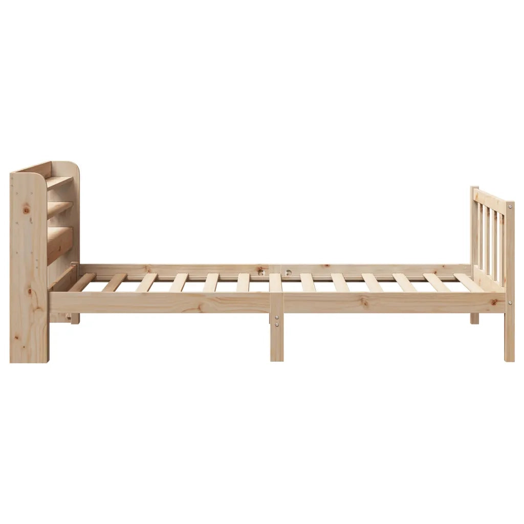 Letto senza Materasso-Struttura Letto 90x200 cm in Legno Massello di Pino 663305
