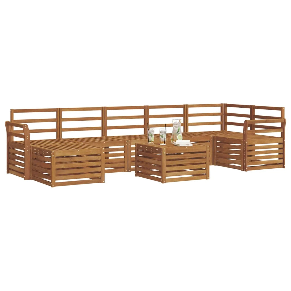 Set di divani da esterno 8 pcs Naturale 3375209