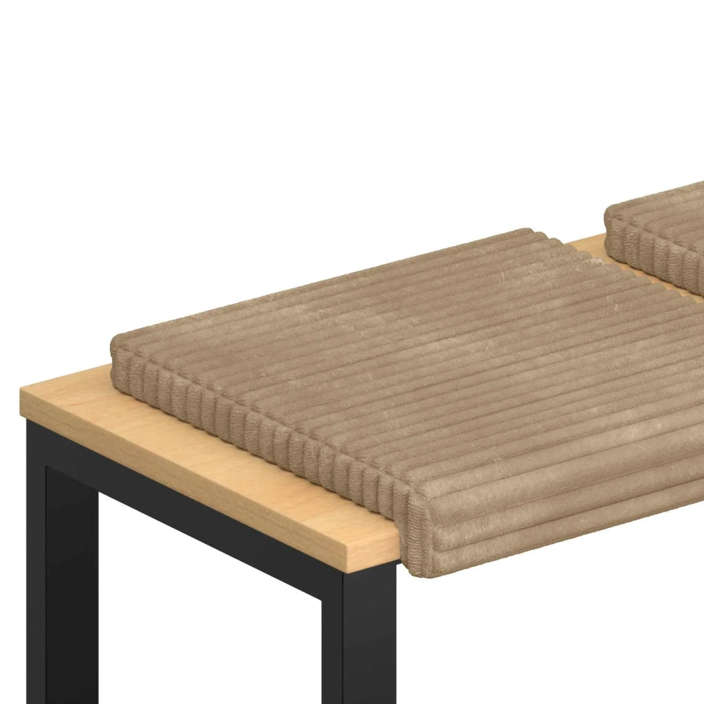 Cuscino per panchina 4 pcs Corduroy Morbido Tortora 42043148