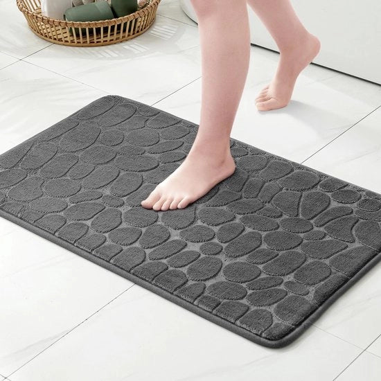 Matte da bagno morbido - Rapido assorbente d'acqua - 1 pezzo - Schiuma espansa - 50 x 80 cm