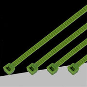 Trade Shop - Set 100 Pz Fascette Serracavo Autobloccanti In Nylon Verde 4.8mmx200mm 48-200-v -