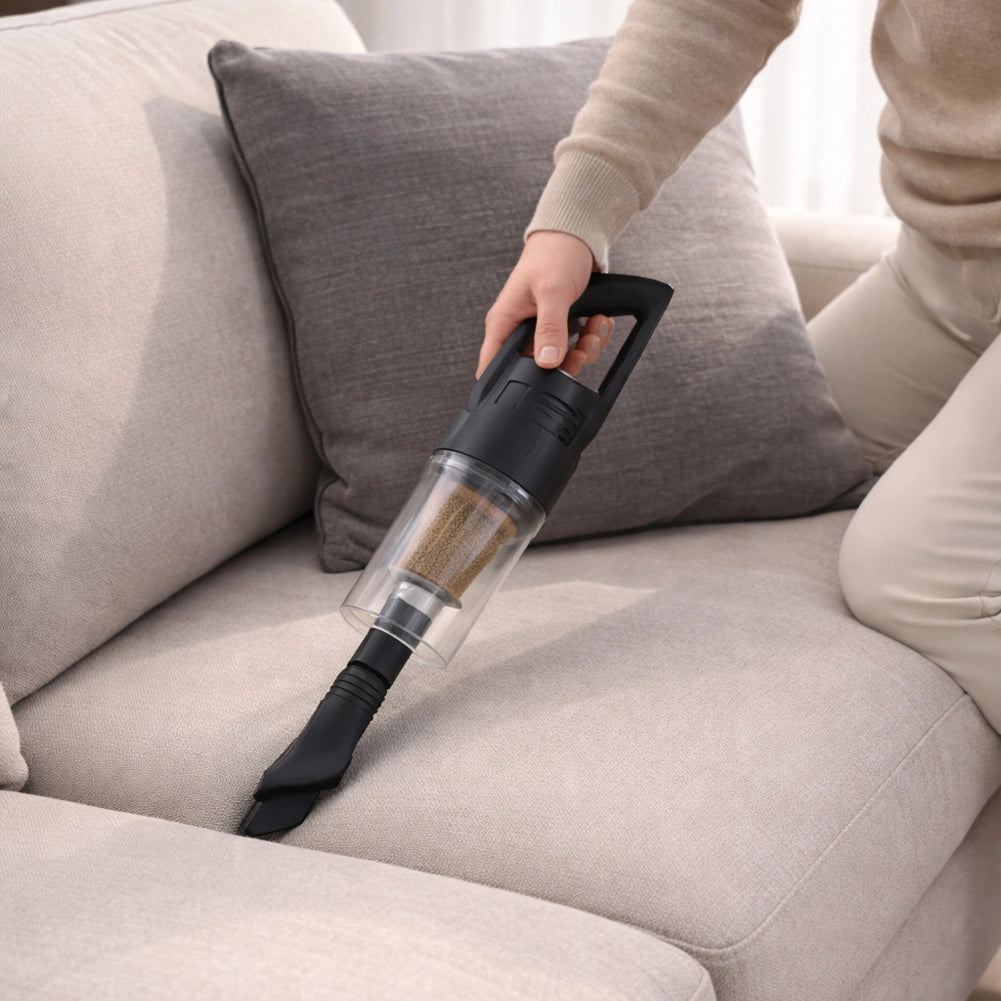 Scopa Elettrica 2 in 1 Aspirapolvere Salvaspazio Silenzioso con Serbatoio 500ml