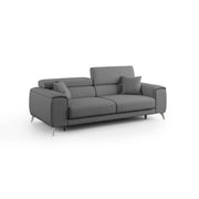 Fusion Divano con sedute allungabili in tessuto smacchiabile T05 185 cm antracite