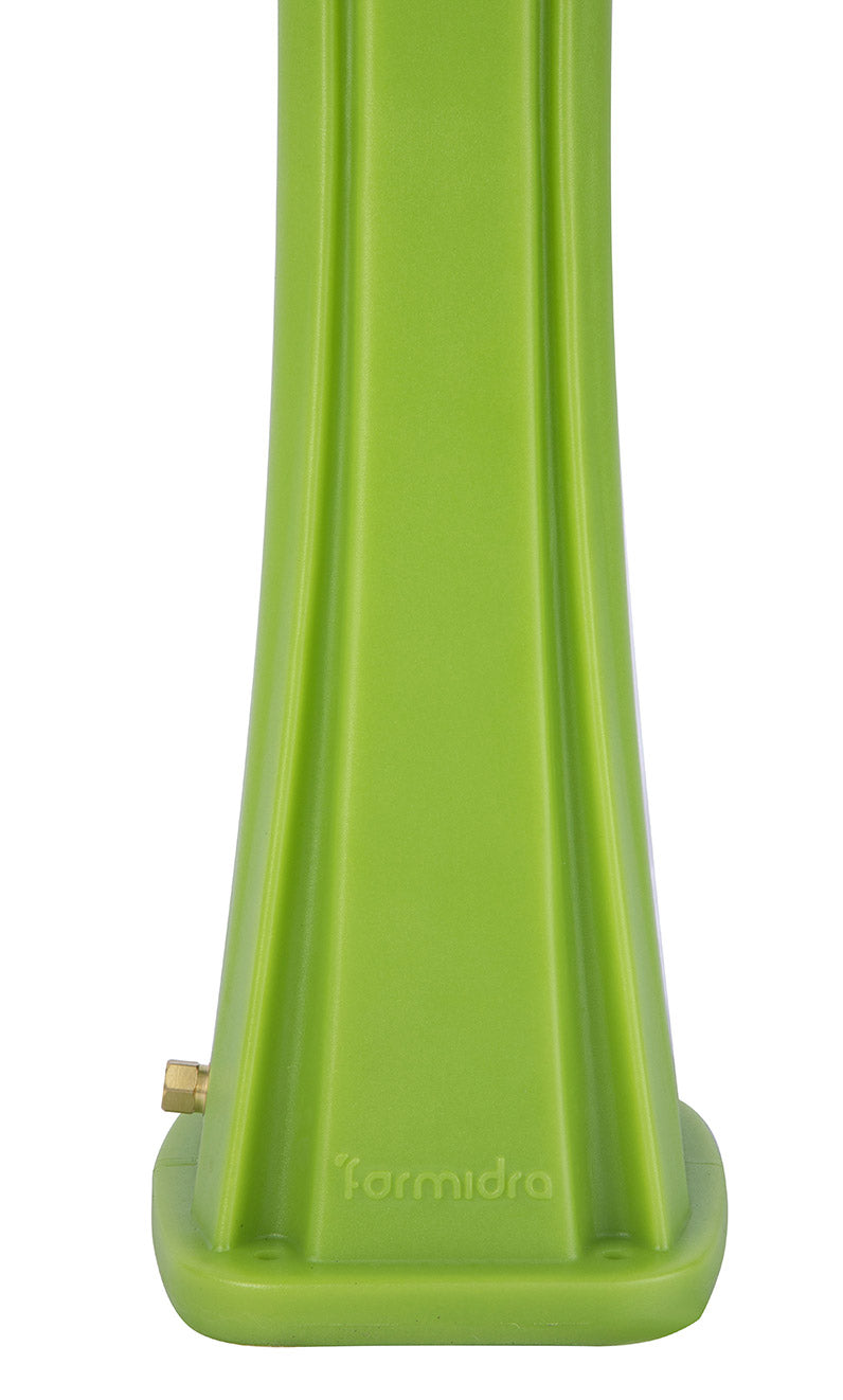 Doccia Solare da Giardino 28L Miscelatore e Lavapiedi Verde