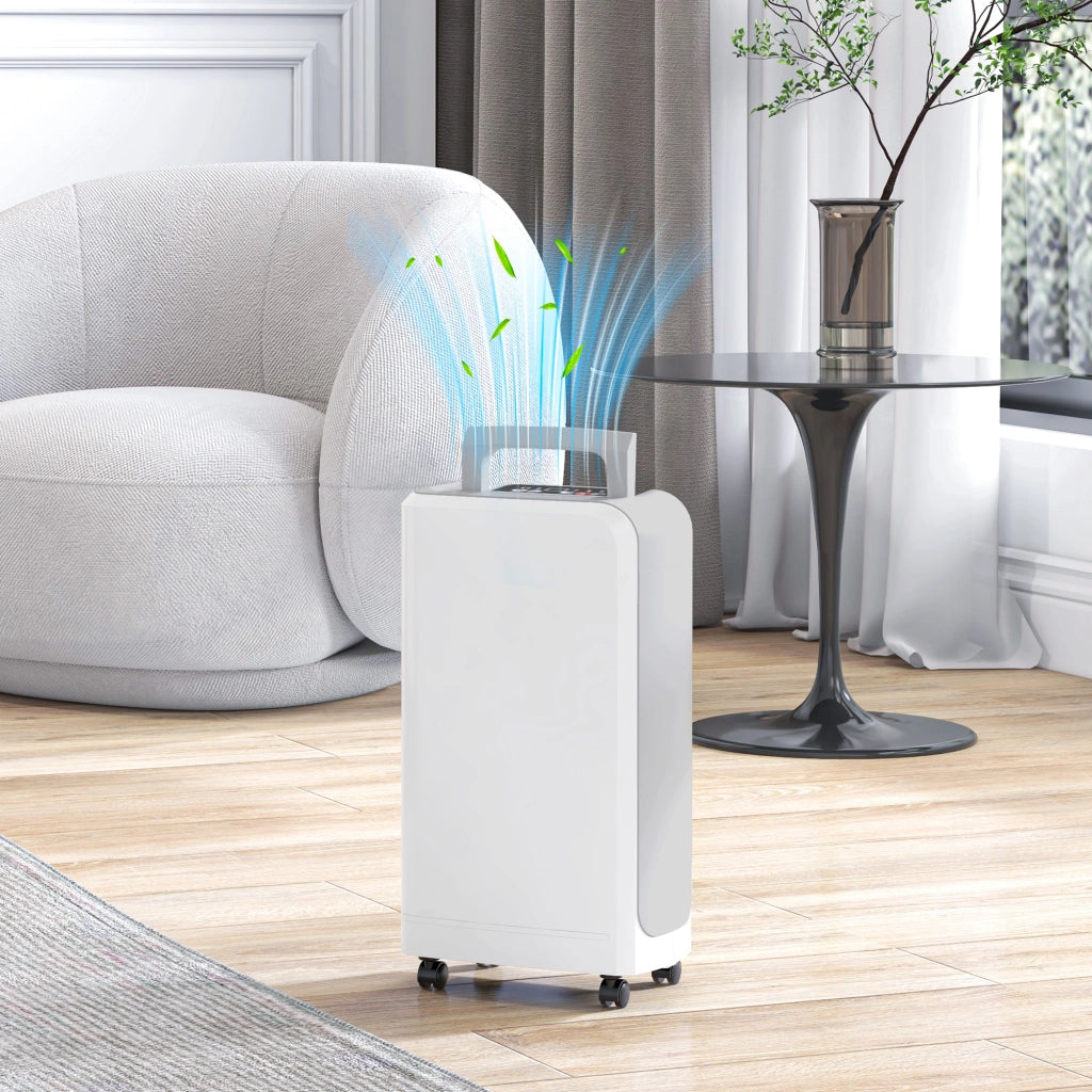 Deumidificatore Portatile Touch 12L ¨C zephmum ¨C Bianco ABS 28x18x50.6 cm