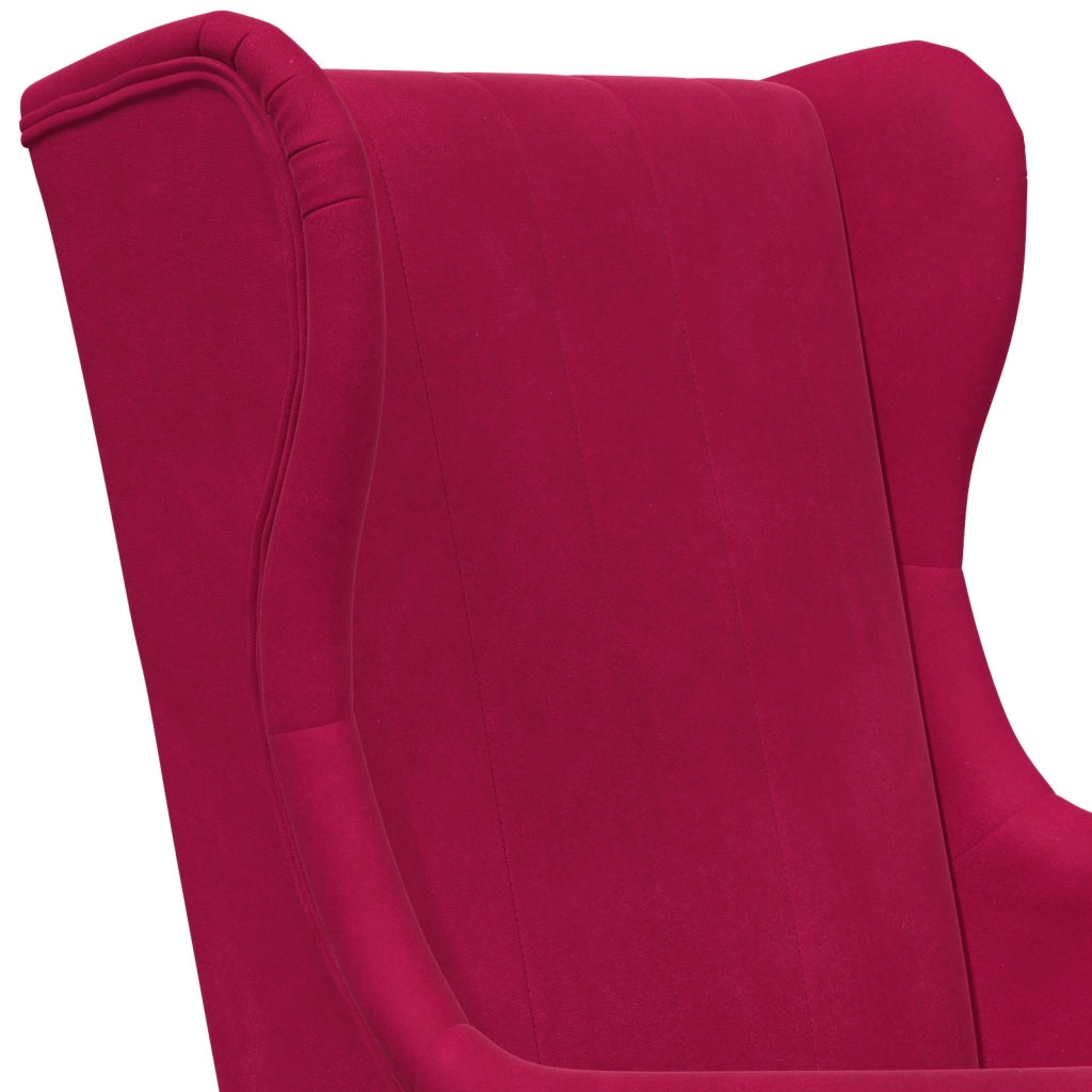 Poltrona | Sedia Relax Rosso Vino Velluto