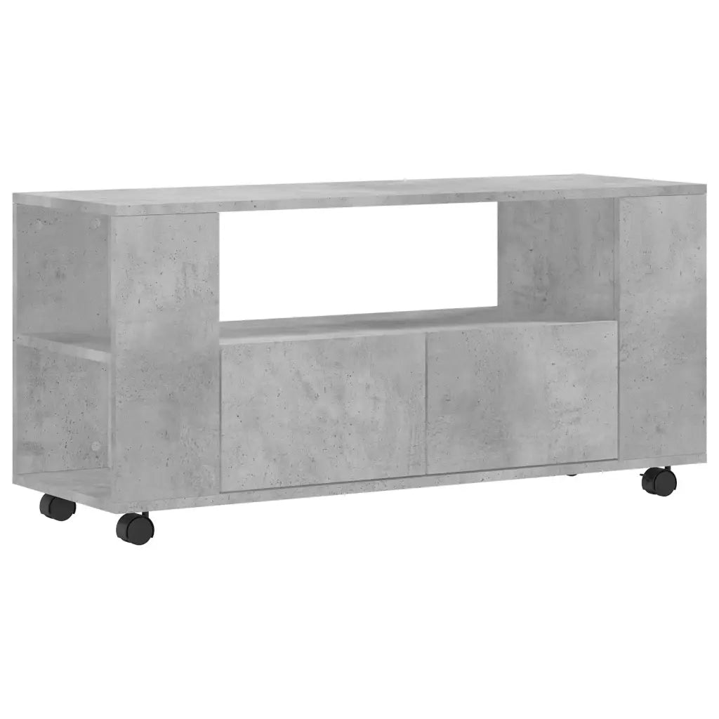 Mobile Porta TV Grigio Cemento 102x34,5x43cm Legno Multistratocod mxl 130081