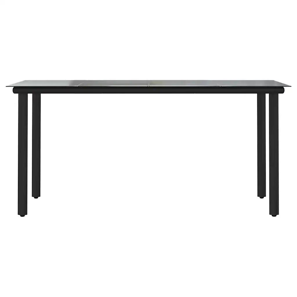 Set Pranzo da Giardino 7pz con Cuscini Marrone Polyrattan Vetro 3334573