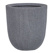Vaso per fiori Fioriera alta in poliresina grigia 33 x ø 31 cm Accessori per decorazioni per interni e interni moderni e minimalisti