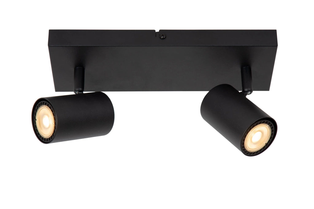 Faretto soffitto AMIGO 2xGU10 nero metallo Lucide