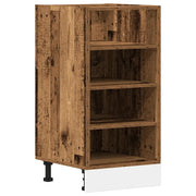 Pensile da cucina | Armadio Inferiore ¡°Riga¡± Legno Antico 40x44,5x81,5 cm