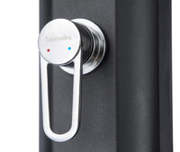 Mini Doccia Solare da Giardino 20L Miscelatore Lavapiedi e Doccetta Verde Reseda