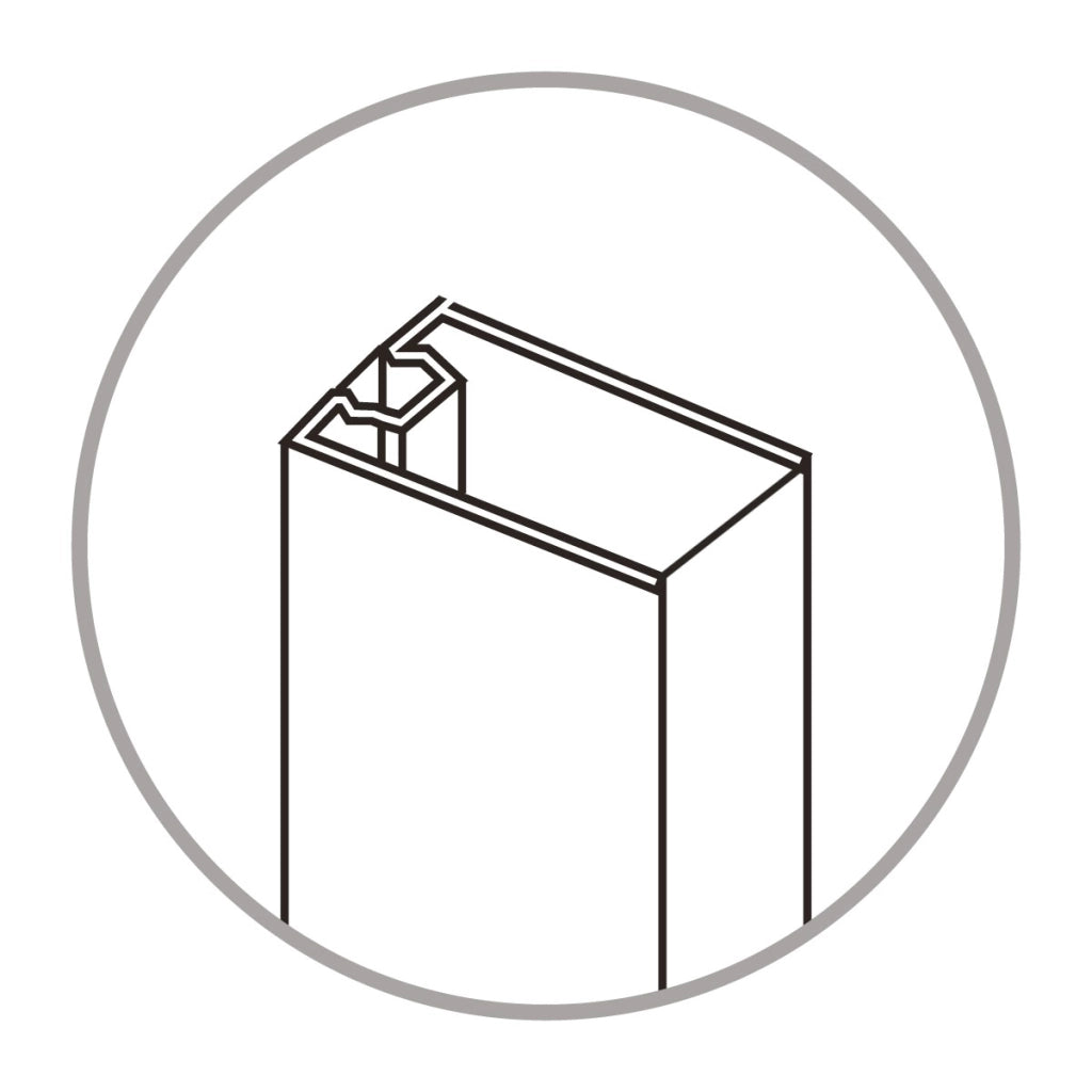 PROFILO PER BOX DOCCIA CROMATO MODELLO TINA A MARCHIO MOBO - 08 - PROFILO 90/100  - MOB