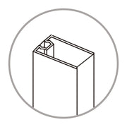 PROFILO PER BOX DOCCIA CROMATO MODELLO TINA A MARCHIO MOBO - 08 - PROFILO 90/100  - MOB