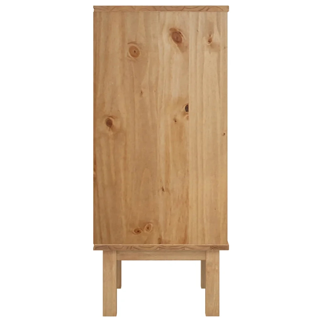 Cassettiera OTTA Marrone e Bianco 45x39x90 cm in Legno di Pino CFW6247274