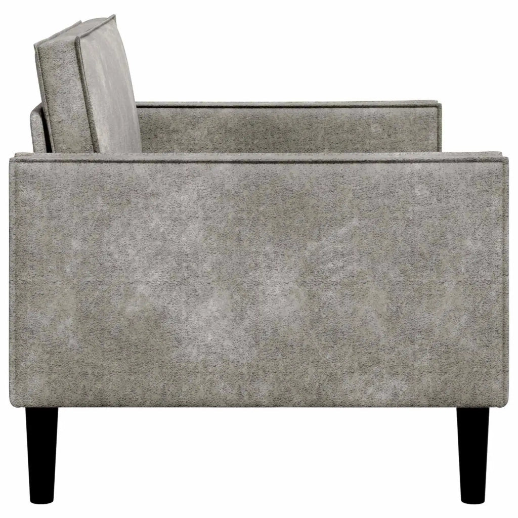 Poltrona XL Grigio Chiaro Pelle Scamosciata Sintetica 42043527