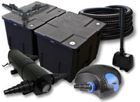 set per laghetti filtro 60000l chiarificatore 36W pompa 100W tubo 25m pompa fontana
