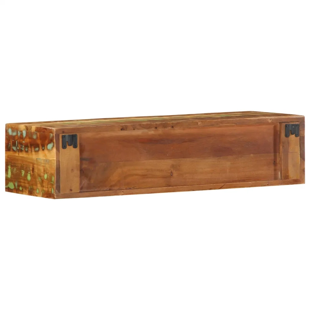Mobile TV a Parete-Mobile TV a Muro 80x30x19 cm in Legno Massello di Recupero 824919